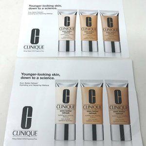 Lot of 2 Clinique Even Better Refresh Hydrate & Repairing 4 Shade Sample Makeup